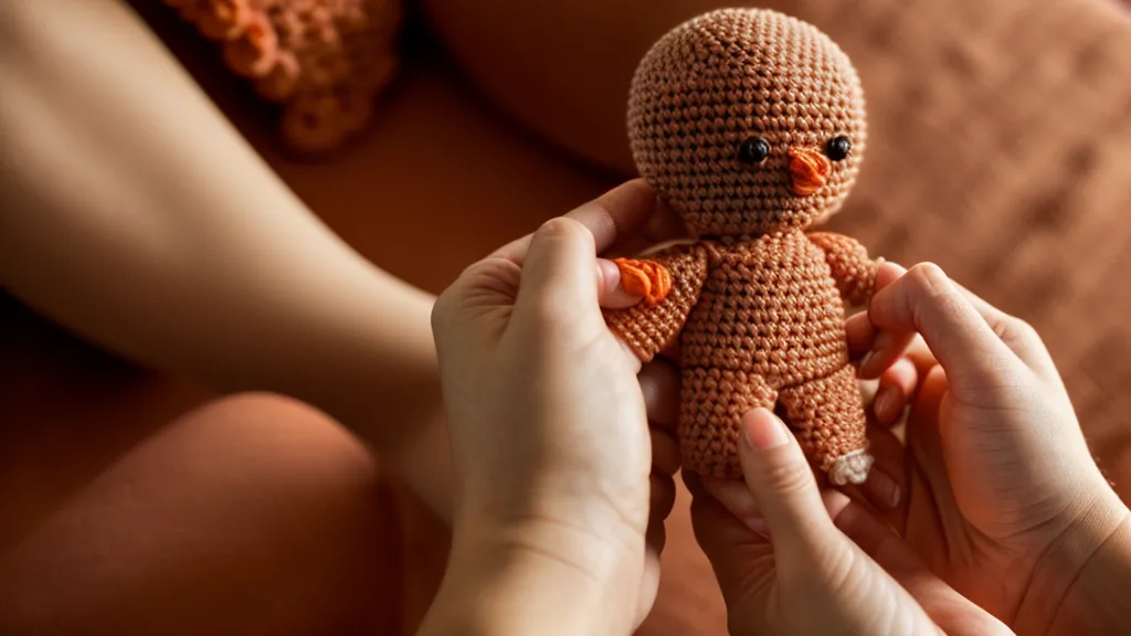 Amigurumi terminado con mezcla de algodón y acrílico mostrando suavidad y buena definición de punto.