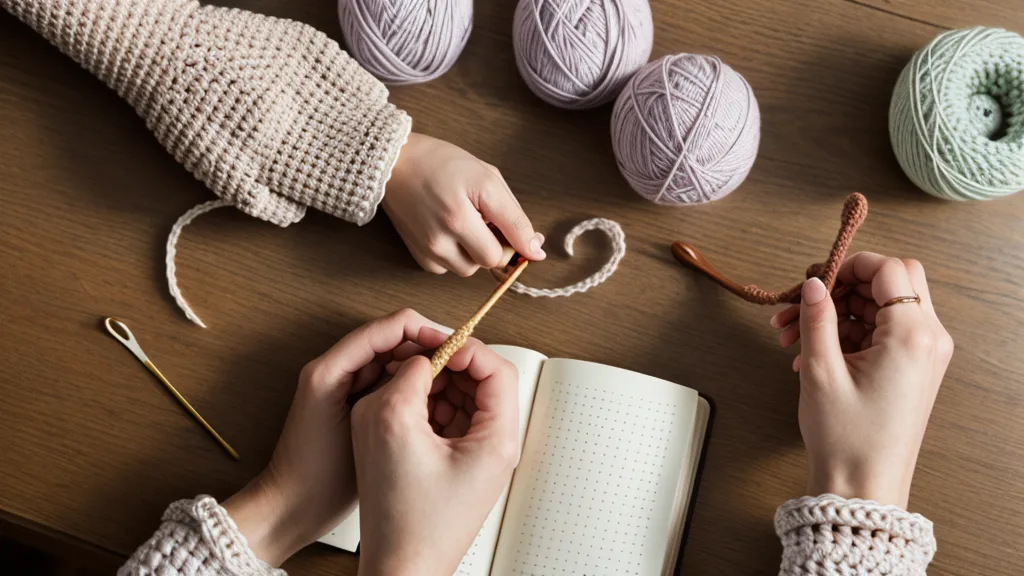 Anillo mágico de crochet con seis puntos cerrados, base de patrones de amigurumis